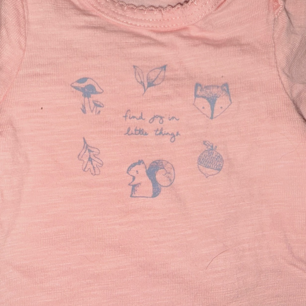 Carters pink onesie 
Find joy in little things onesie
Convertible mitten sleeves